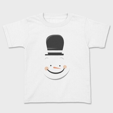 Snow Man Face 2, Kids' T-Shirt