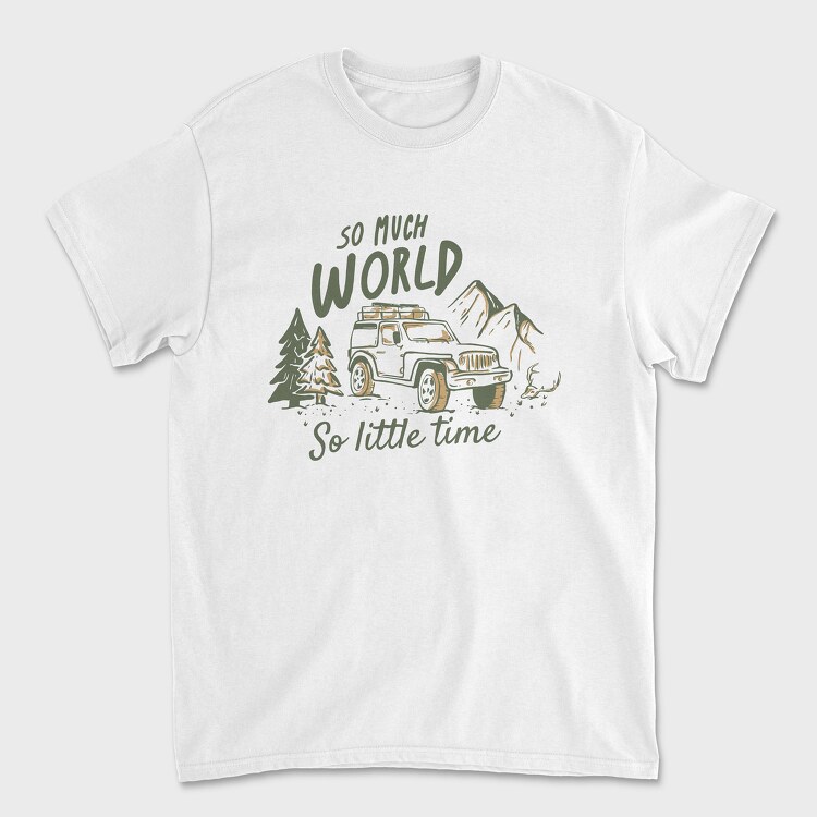 So Much World So Little Time Jeep, Unisex Men's T-Shirt