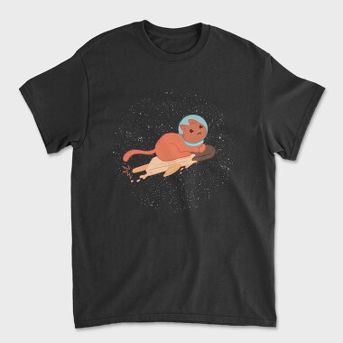 Space Ice Cream Cat, Unisex Men's T-Shirt