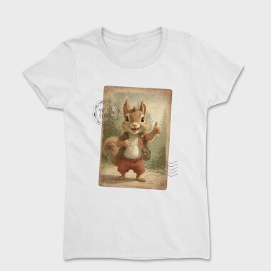 Squirrel in Nature Thumbs Up, Women's T-Shirt
