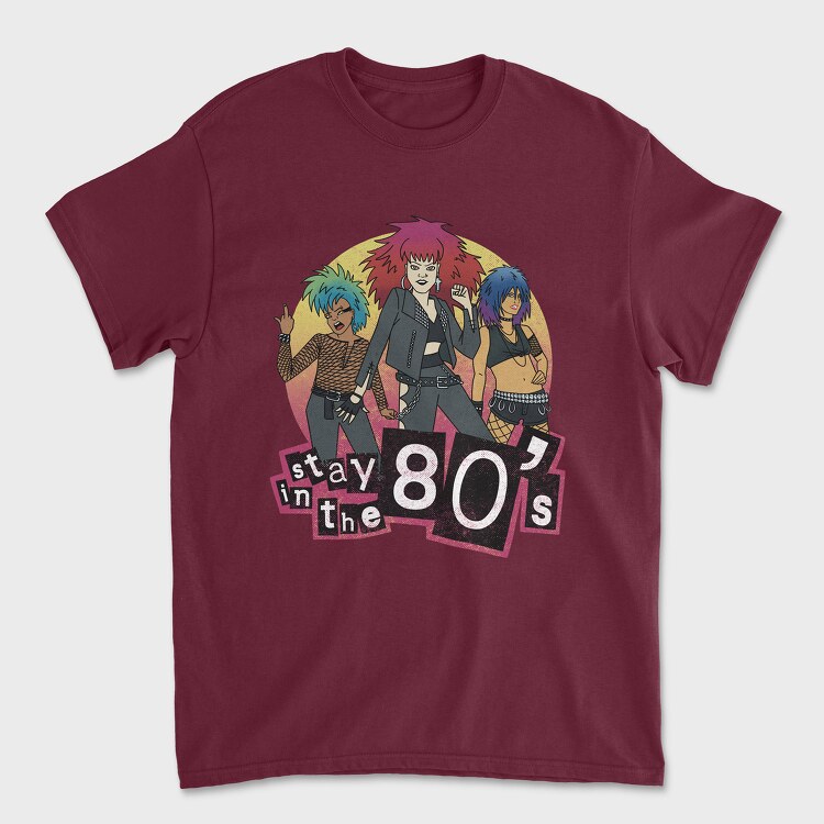 Stay in the 80 S, Unisex Men's T-Shirt