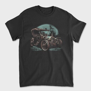 Steampunk Car, Unisex Men's T-Shirt