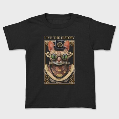 Steampunk Cat, Kids' T-Shirt
