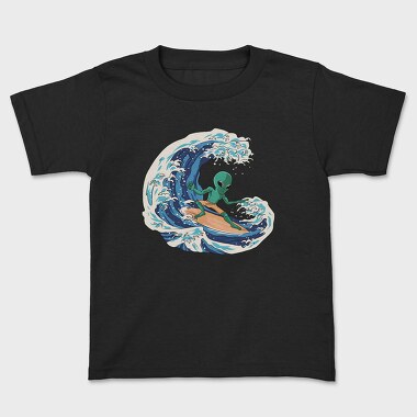 Surfing Alien, Kids' T-Shirt