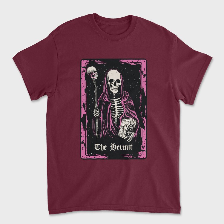 Tarot Card Hermit, Унисекс Мъжка Тениска