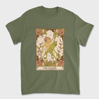 The Lovers Frog Tarot Card, Unisex Men's T-Shirt