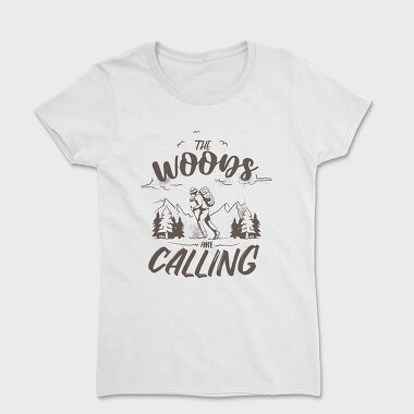 The Woods Are Calling Monochrome, Women's T-Shirt