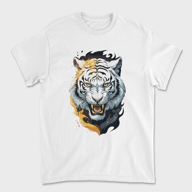 Tiger Fire, Unisex Men's T-Shirt