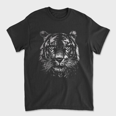 Tiger Monochrome, Unisex Men's T-Shirt