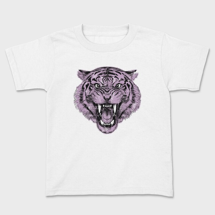 Tiger Roaring, Kids' T-Shirt