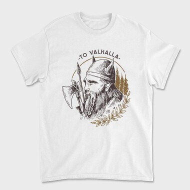 To Valhalla Viking, Unisex Men's T-Shirt