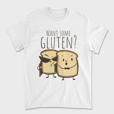 Toasts Gluten, Unisex Men's T-Shirt