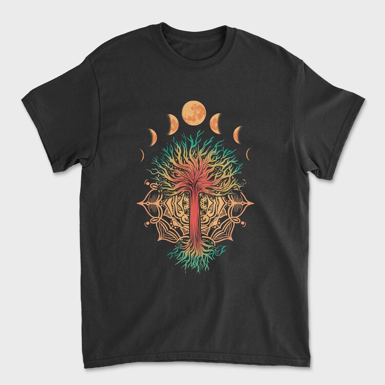 Tree Moonphases, Unisex Men's T-Shirt