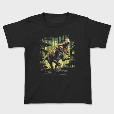 Trex Running Realistic, Kids' T-Shirt