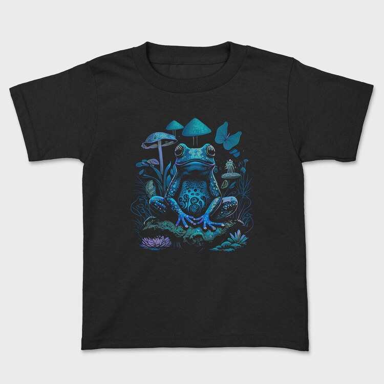 Trippy Frog Mushroom, Kids' T-Shirt