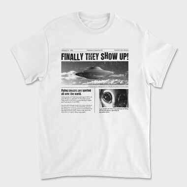 Ufo Newspaper, Unisex Men's T-Shirt