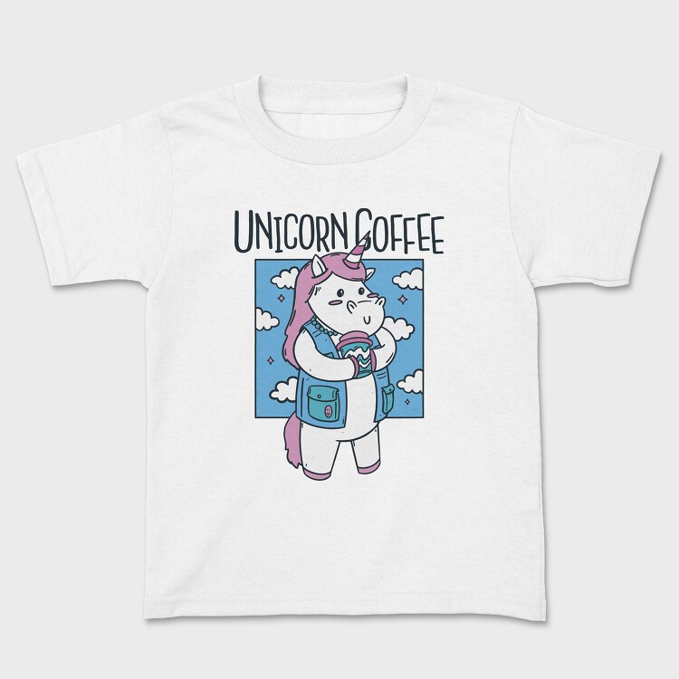 Unicorn Coffee, Kids' T-Shirt