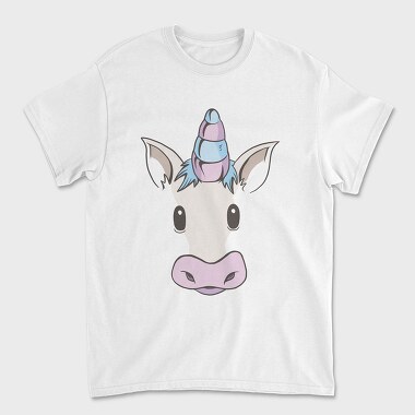 Unicorn Face, Unisex Men's T-Shirt