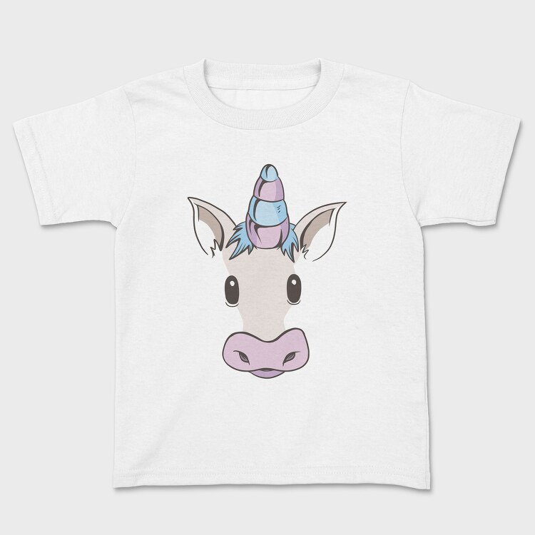 Unicorn Face, Kids' T-Shirt