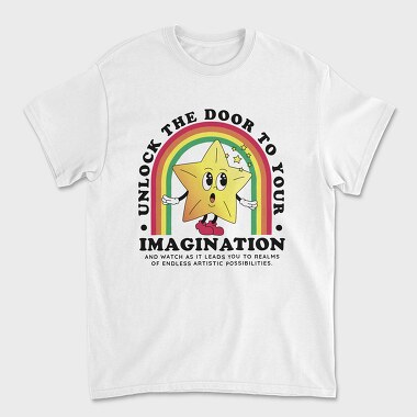 Unlock Thee Door to Your Imagination, Unisex Men's T-Shirt