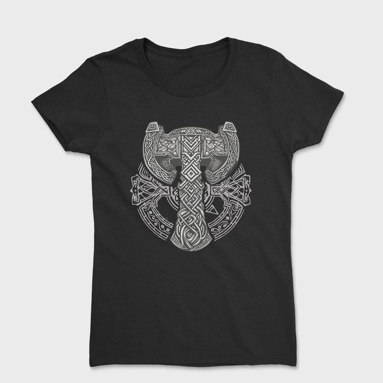 Viking Hammer Runes, Women's T-Shirt