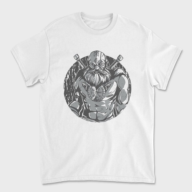 Viking Tattoo Crows, Unisex Men's T-Shirt