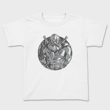 Viking Tattoo Crows, Kids' T-Shirt