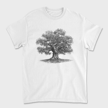 Vintage Oak Tree, Unisex Men's T-Shirt