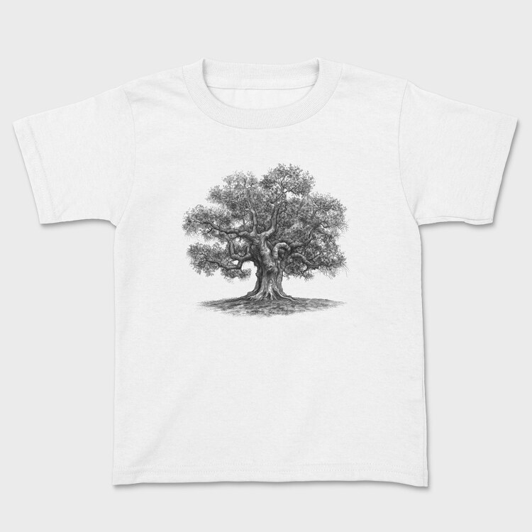 Vintage Oak Tree, Kids' T-Shirt