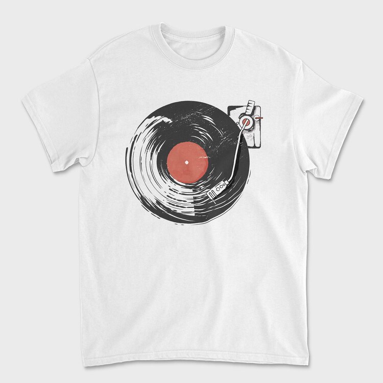 Vinyl Record, Унисекс Мъжка Тениска