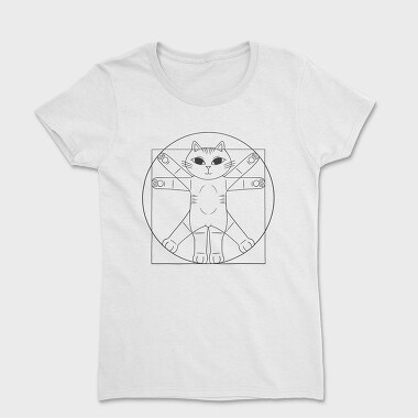 Vitruvian Cat, Women's T-Shirt