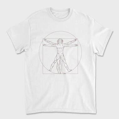 Vitruvian Man, Unisex Men's T-Shirt
