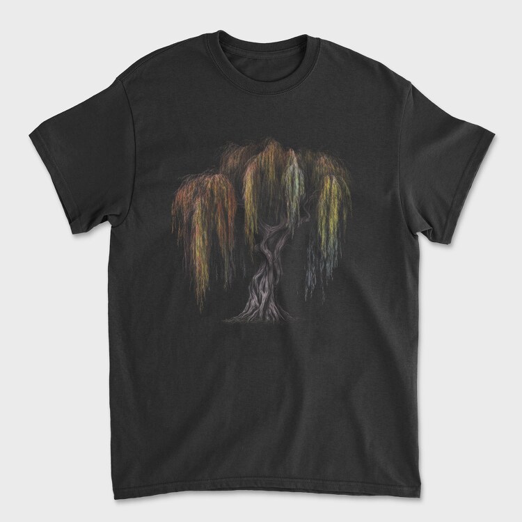Weeping Willow Tree, Unisex Men's T-Shirt