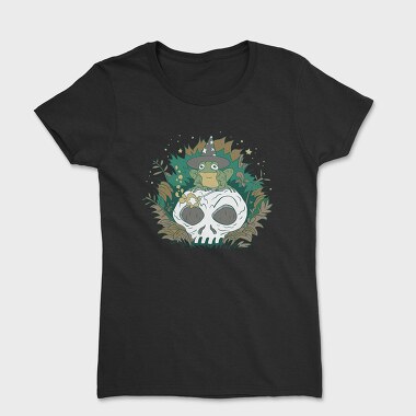 Wizard Frog Skull, Women's T-Shirt