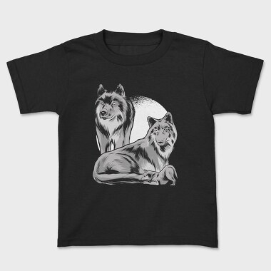 Wolf Family, Kids' T-Shirt