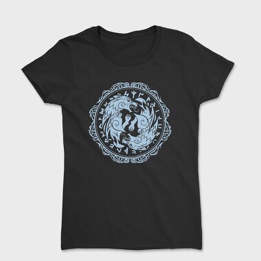 Wolf Viking Runes, Women's T-Shirt