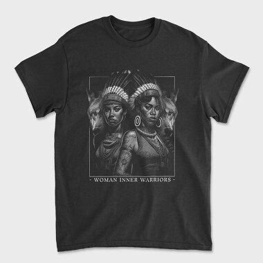Woman Warriors Wolf, Unisex Men's T-Shirt