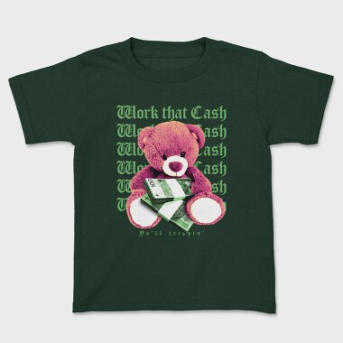 Work Cash, Kids' T-Shirt