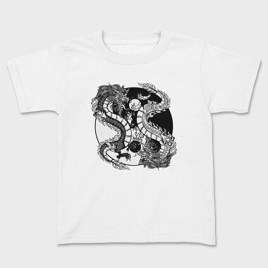 Yin Yang Dragons, Kids' T-Shirt