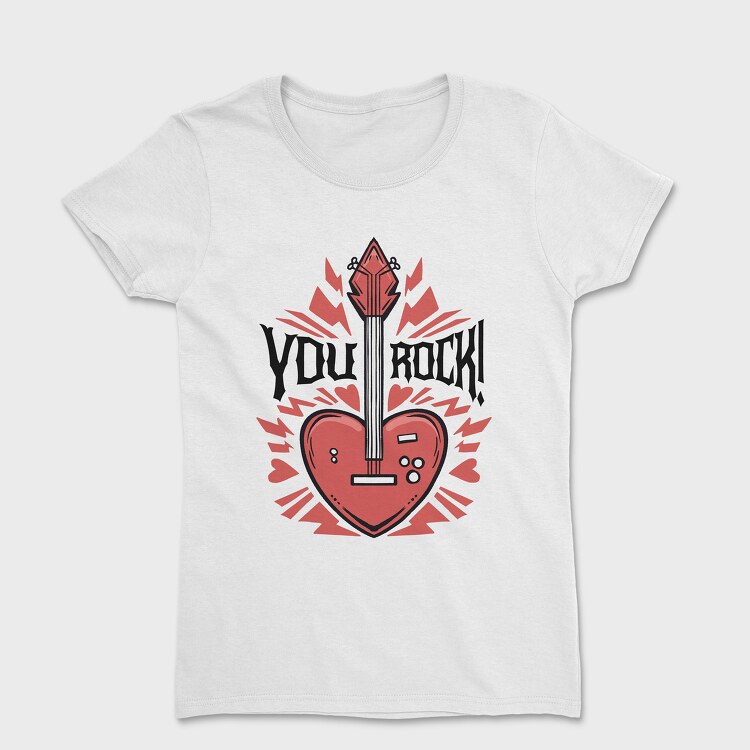 You Rock Love Guitar, Дамска Тениска