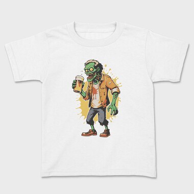 Zombie Beer, Kids' T-Shirt