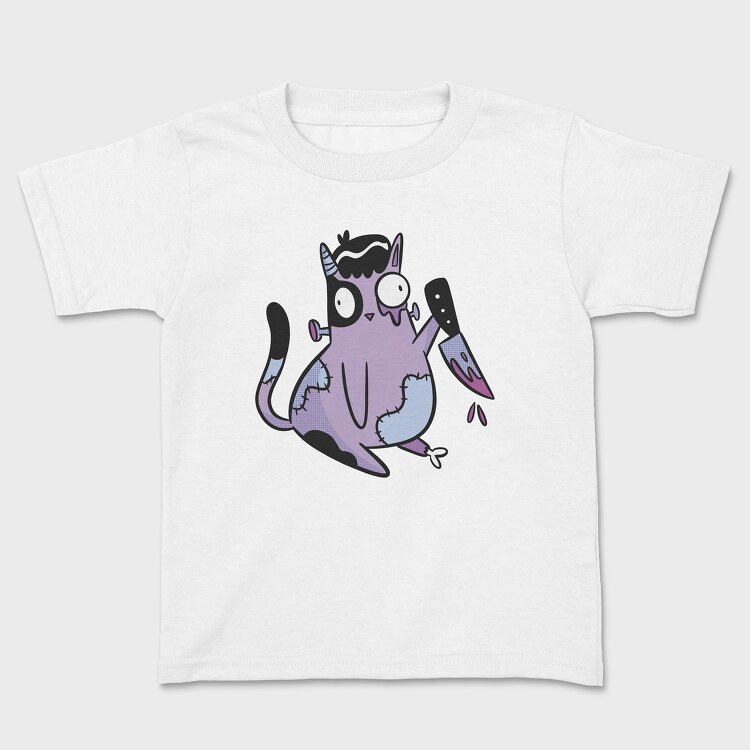 Zombie Cat Knife, Детска Тениска