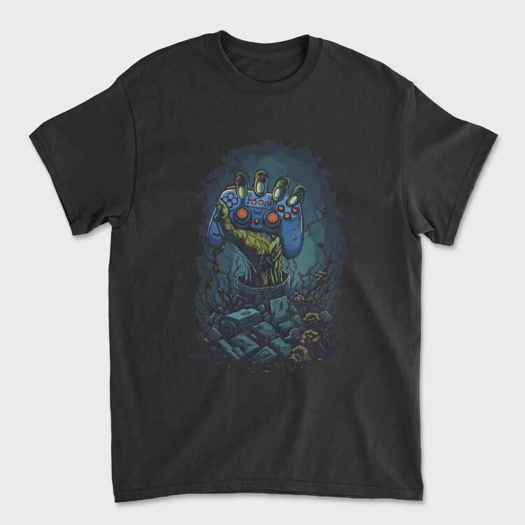 Zombie Gaming Hand, Unisex Men's T-Shirt