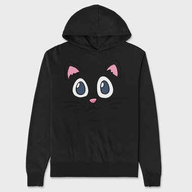 Cat Face, Unisex Men's Hoodie