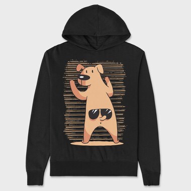 Dog Tail Glasses, Unisex Men's Hoodie