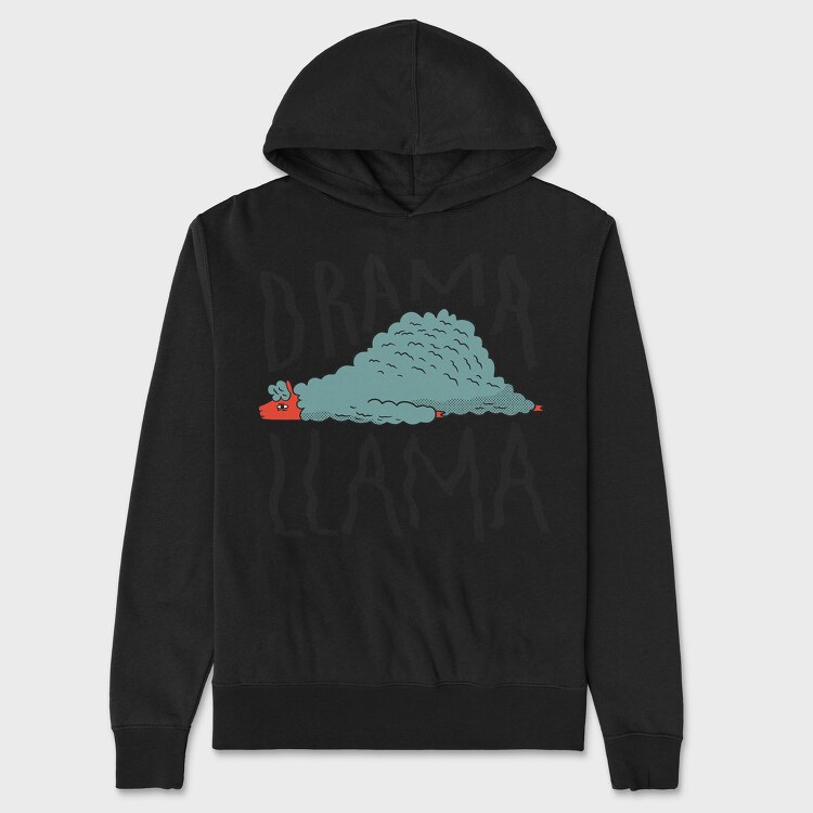 Drama Llama, Unisex Men's Hoodie