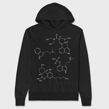 Molecules, Unisex Men's Hoodie