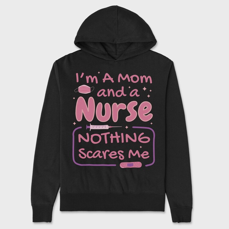 Mom and Nurse, Unisex Men's Hoodie