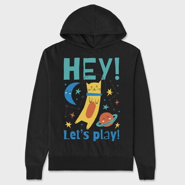 Hey Lets Play, Unisex Men's Hoodie