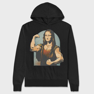 Mona Lisa Lifter, Unisex Men's Hoodie